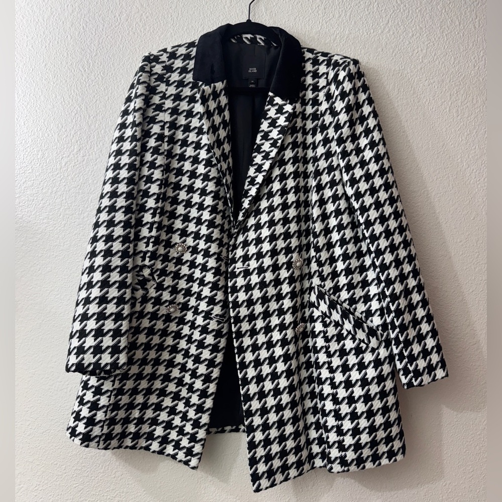River Island | Houndstooth Blazer Women - Picture 1 of 7